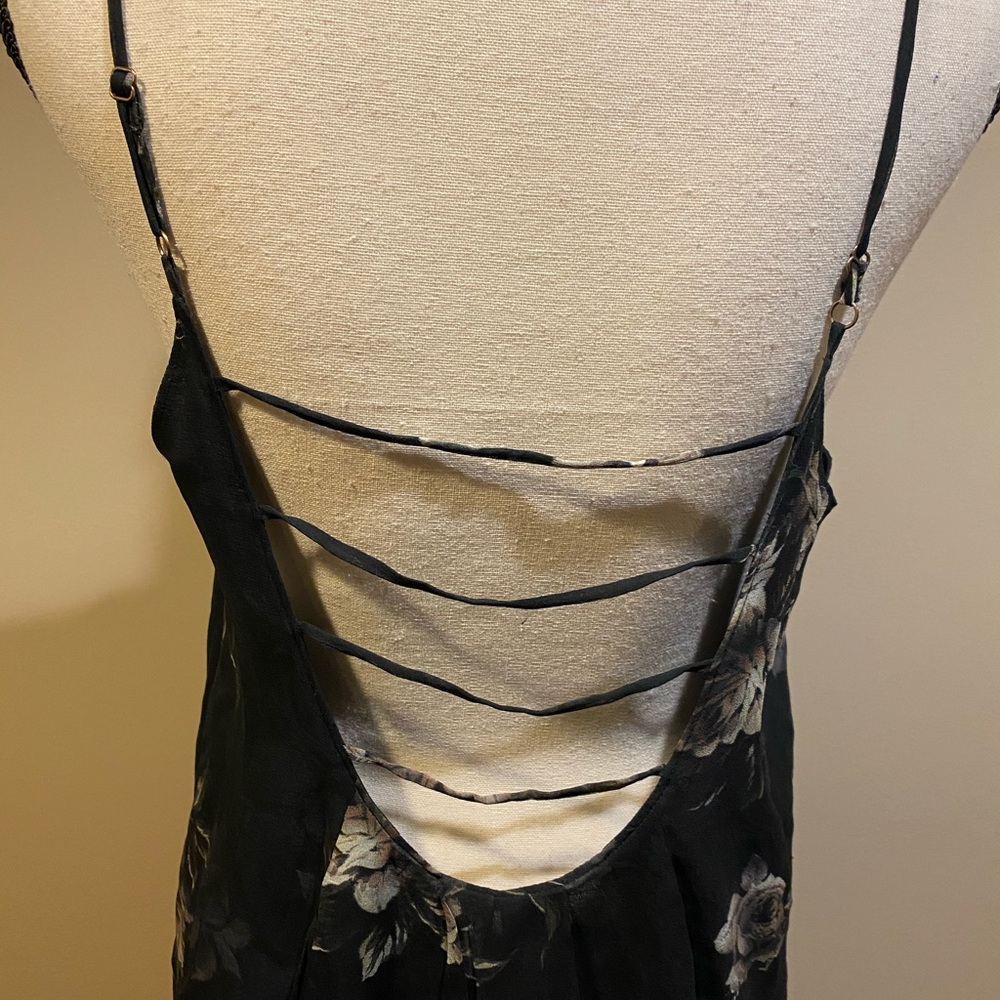 Chaser Black Floral High Low Tank Top - Picture 7 of 8
